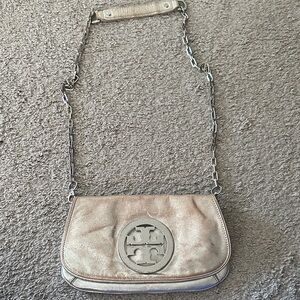 Tory Burch Silver Crossbody Bag